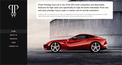 Desktop Screenshot of powerprestigecars.com